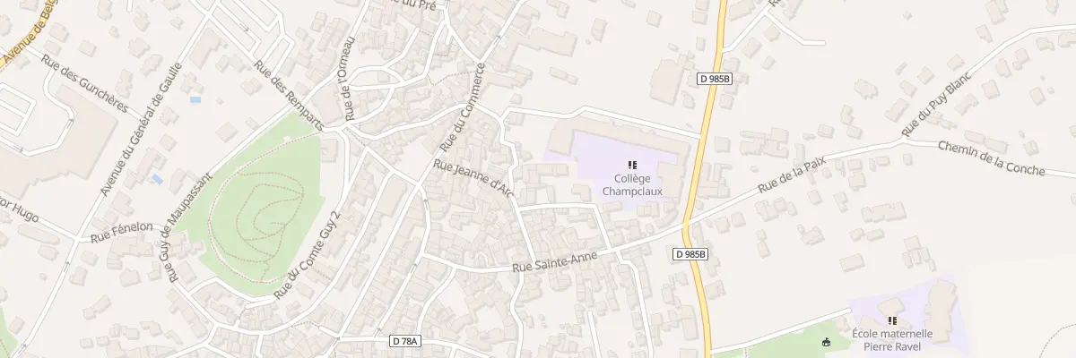 Plan du 5 Rue des Ecoles à Châtel-Guyon