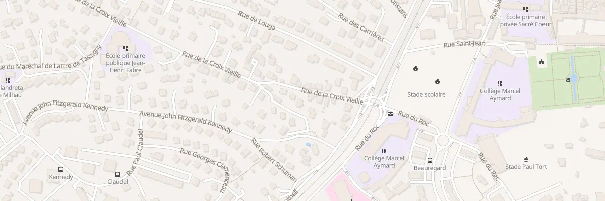 Plan du 13 Rue de la Croix Vieille à Millau
