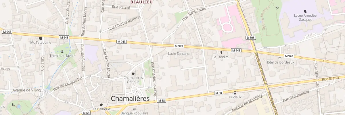 Plan du 25 Av Joseph Claussat à Chamalières