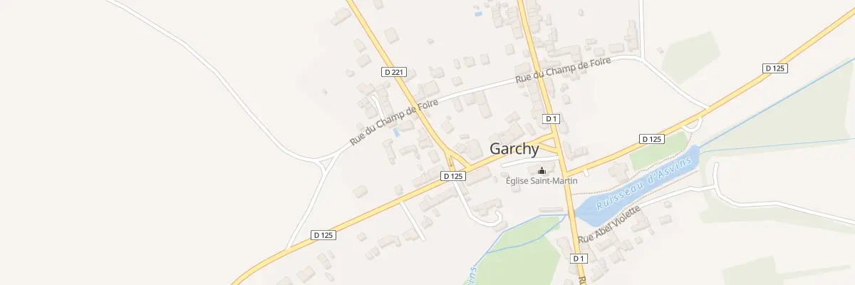 Plan du 5 Rue Blanche à Garchy