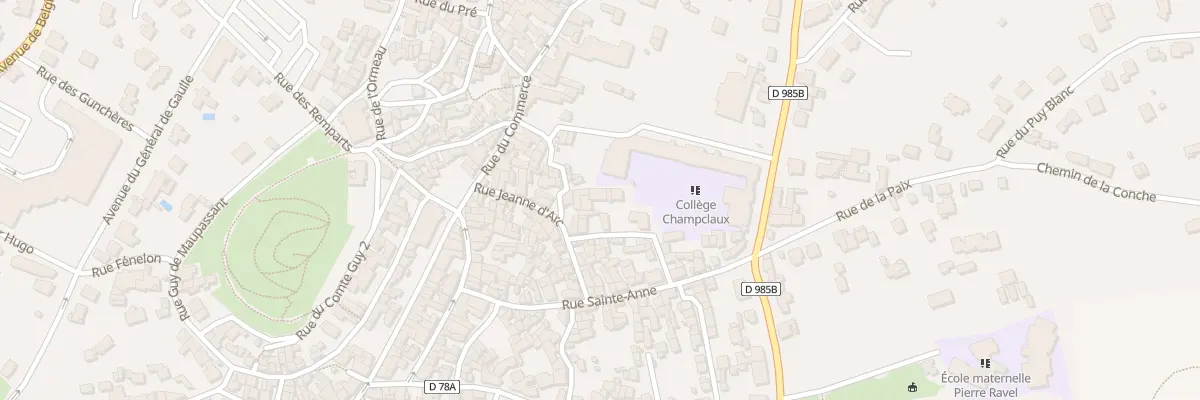 Plan du 7 Rue des Ecoles à Châtel-Guyon