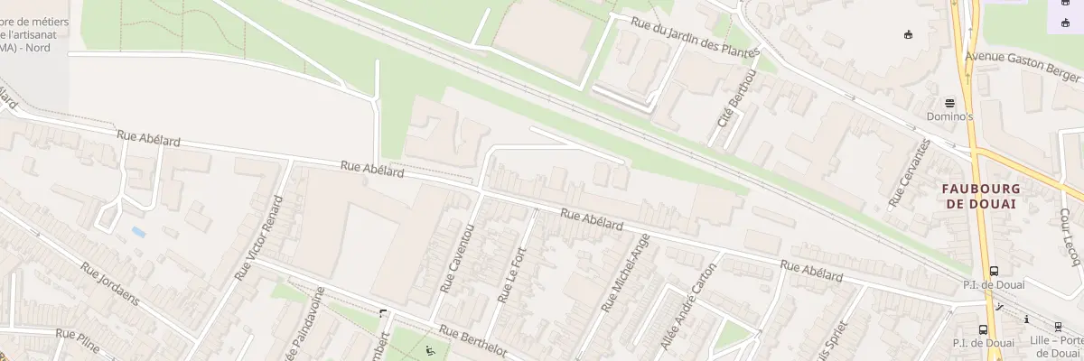 Plan du 29 Rue Abélard à Lille