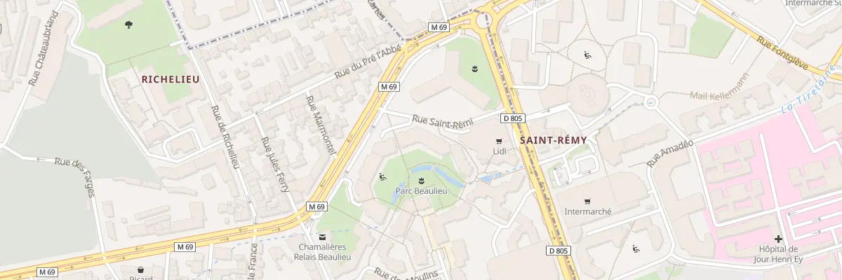Plan du 2 Rue Saint-Remi à Chamalières