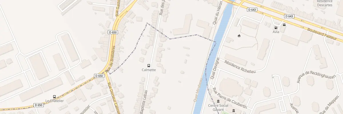 Plan du 924 Rue Jean Baptiste Lebas à Lambres-lez-Douai
