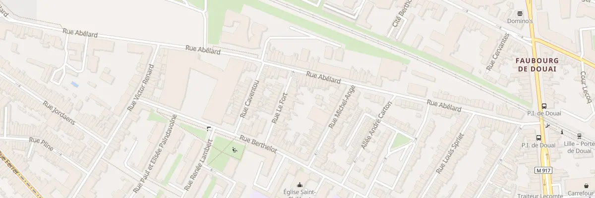 Plan du 9 Rue Le Fort à Lille