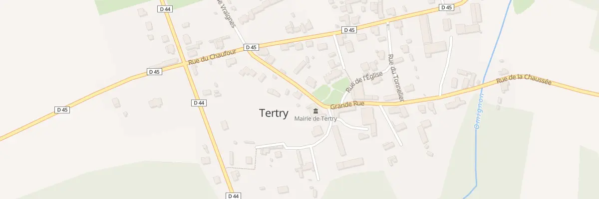 Plan du 12 Gr Grande Rue à Tertry