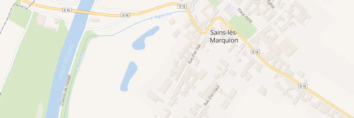 Plan du 16 Rue d’En Bas à Sains-lès-Marquion