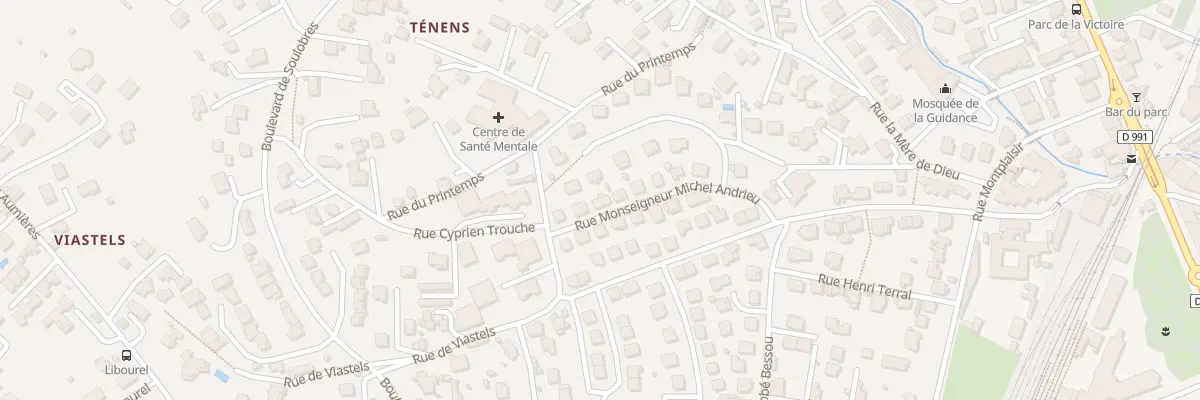Plan du 14 Rue Mgr Michel Andrieu à Millau