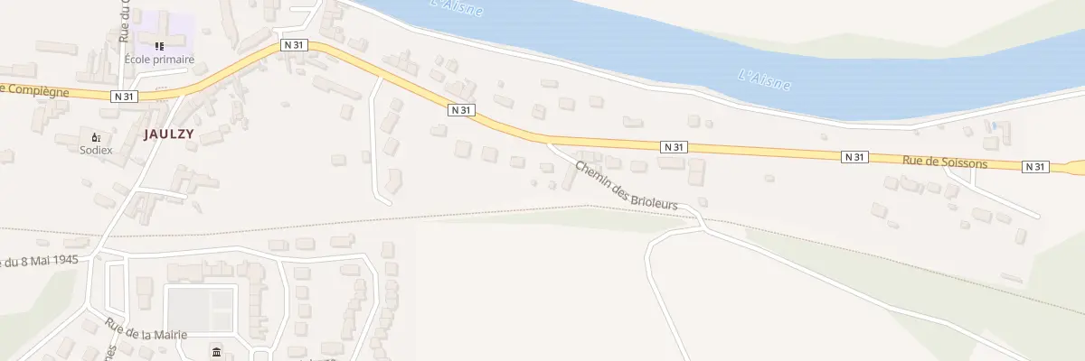 Plan du 2 Che des Brioleurs à Jaulzy