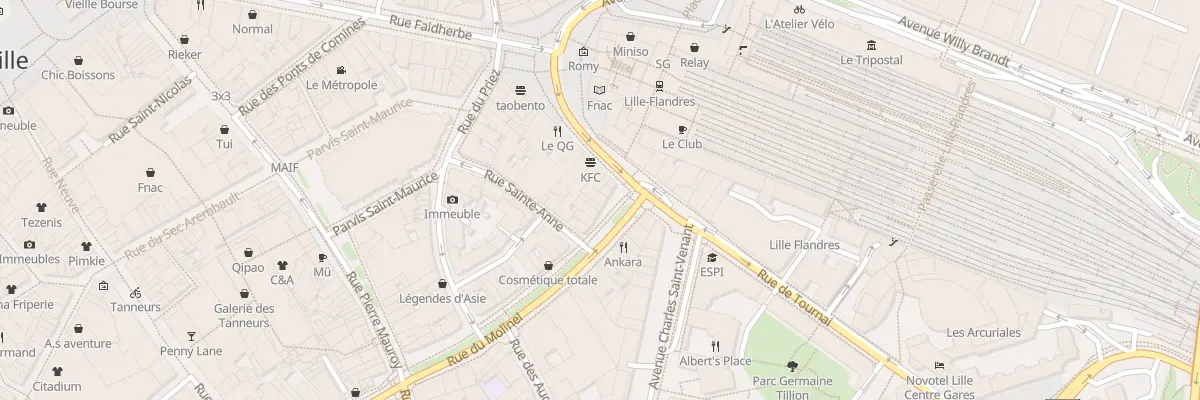 Plan du 8 Rue du Molinel à Lille
