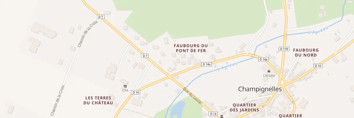 Plan du 21 Rue de l’Agréau à Champignelles