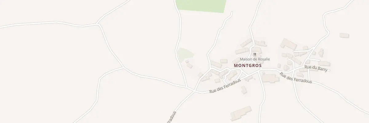 Plan du 5306 Montgros à Nasbinals