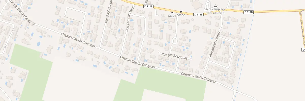 Plan du 9 Rue Joë Bousquet à Coursan