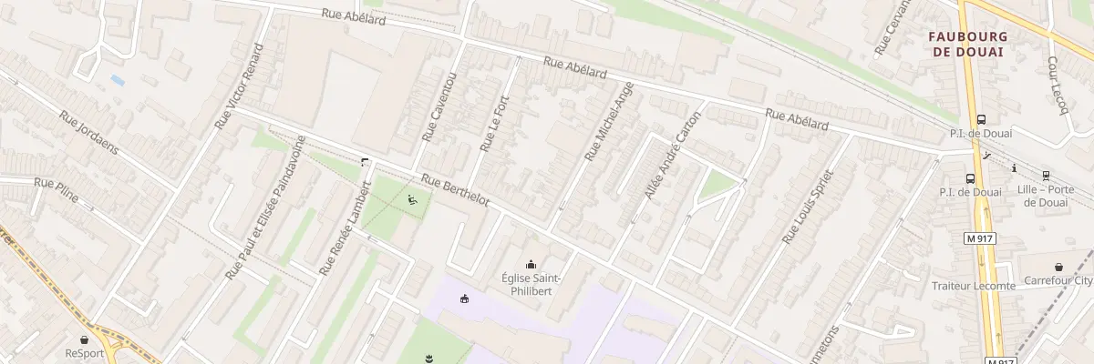 Plan du 40 Rue Michel Ange à Lille