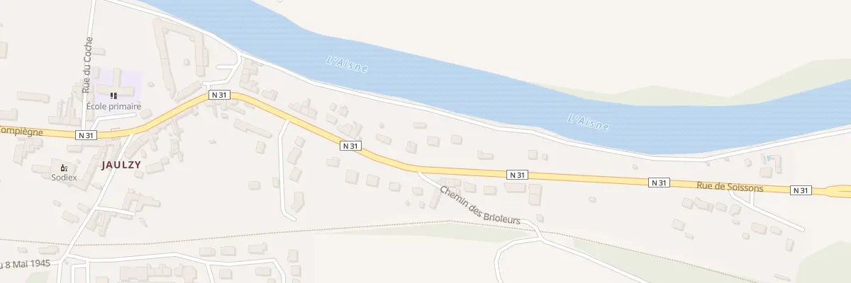 Plan du 25 Rue de Soissons à Jaulzy