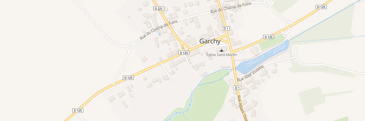 Plan du 7 Rue Ernest Durand à Garchy