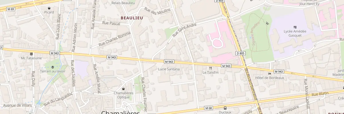 Plan du 14 Av Joseph Claussat à Chamalières