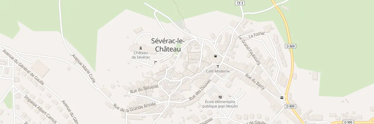 Plan du 7 Rue du Fieret à Sévérac d’Aveyron