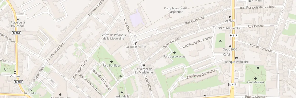 Plan du 116 Rue de la Paix à La Madeleine