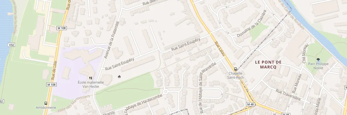 Plan du 25 Rue Saint-Exupéry à Marquette-lez-Lille