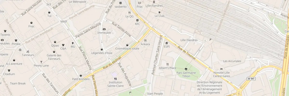 Plan du 19 Rue du Molinel à Lille