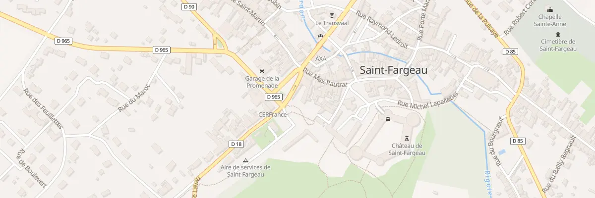 Plan du 5001 Pl Mal de Lattre de Tassigny à Saint-Fargeau