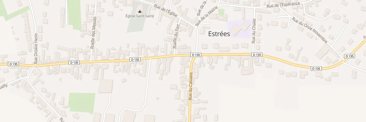 Plan du 27 Rue du General de Gaulle à Estrées