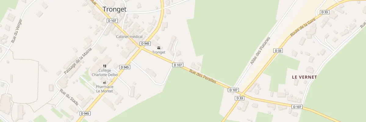 Plan du 17 Rue des Perelles à Tronget