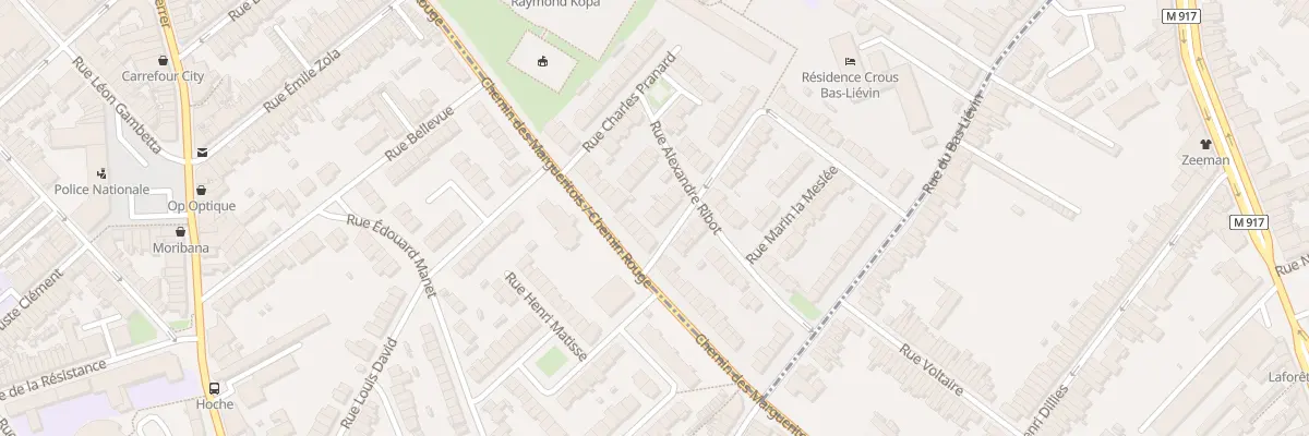 Plan du 1 Rue Louis Loucheur à Lille