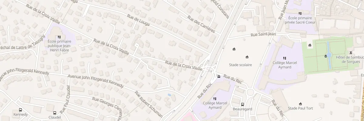 Plan du 10 Rue de la Croix Vieille à Millau