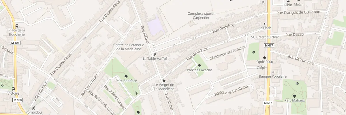 Plan du 110 Rue de la Paix à La Madeleine