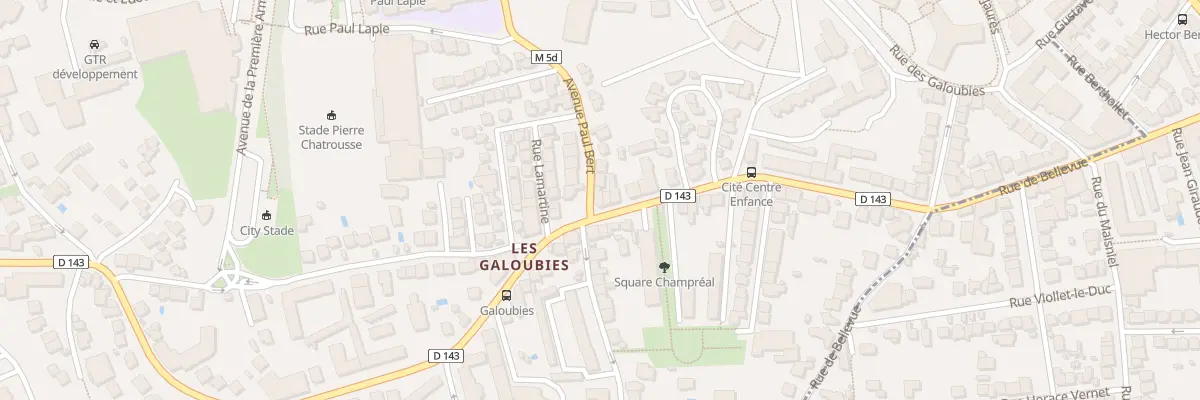Plan du 36 Bd Gambetta à Chamalières