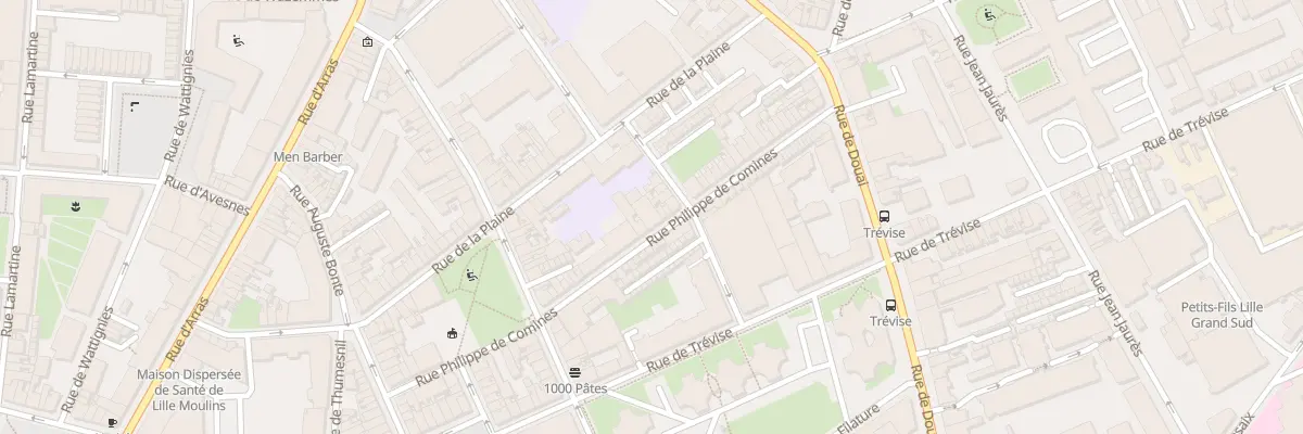 Plan du 61 Rue Philippe de Comines à Lille