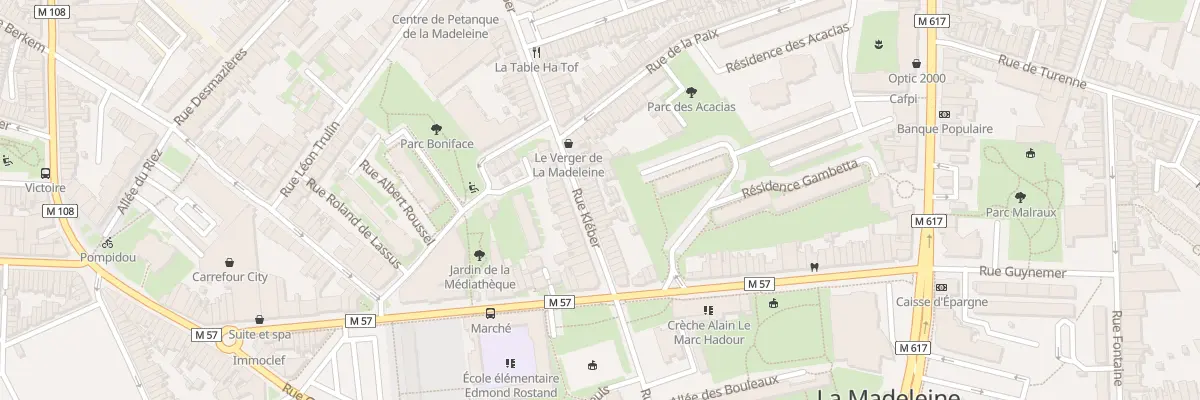 Plan du 18 Rue Kléber à La Madeleine