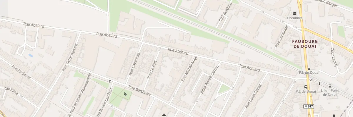 Plan du 156 Rue Abélard à Lille