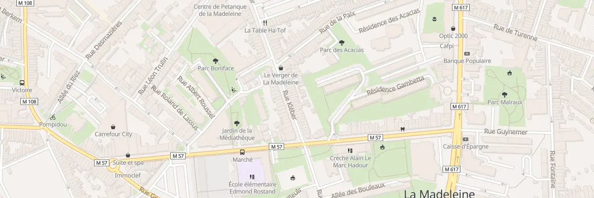 Plan du 16 Rue Kléber à La Madeleine