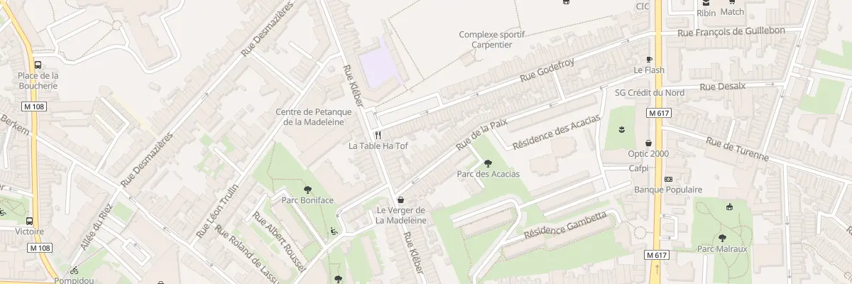 Plan du 108 Rue de la Paix à La Madeleine