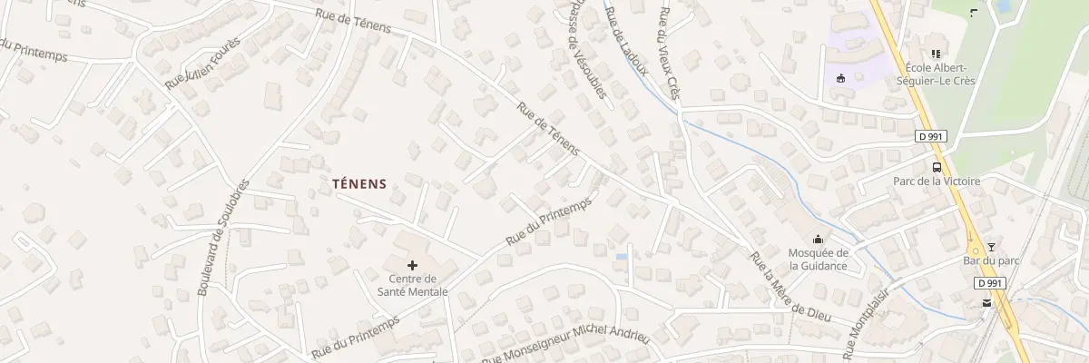 Plan du 181A Rue de Ténens à Millau
