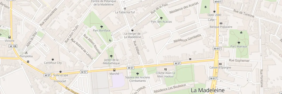 Plan du 12 Rue Kléber à La Madeleine