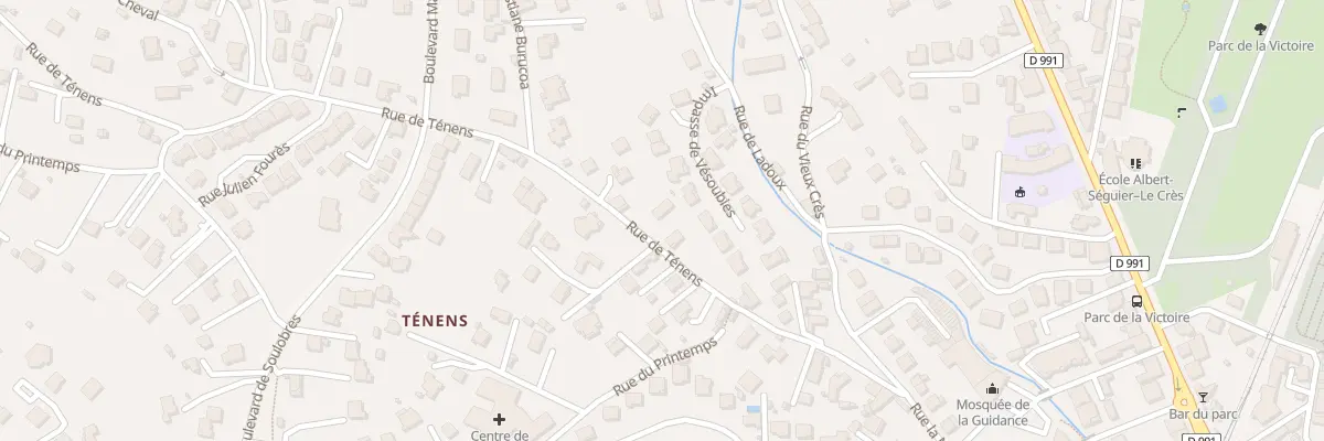 Plan du 230 Rue de Ténens à Millau