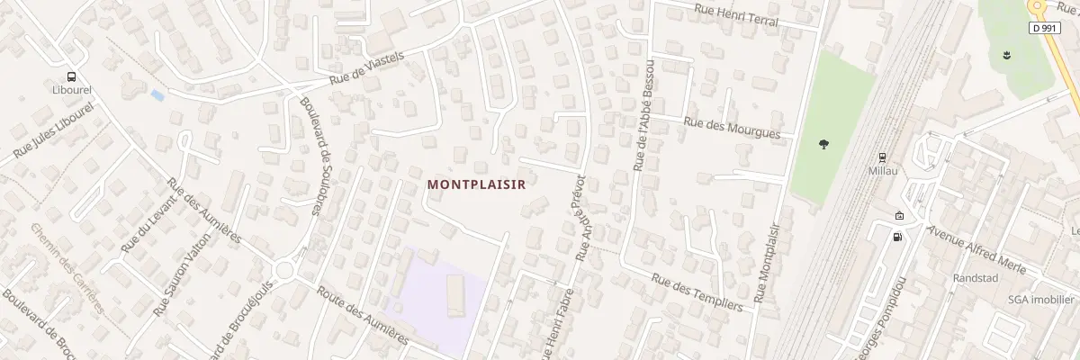 Plan du 9001 Rue André Prévôt à Millau