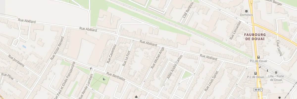 Plan du 158 Rue Abélard à Lille