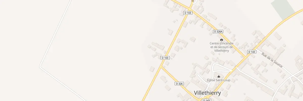 Plan du 14 Rue de Paris à Villethierry