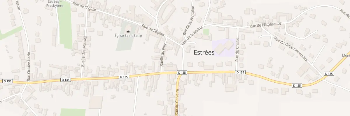 Plan du 24 Rue du General de Gaulle à Estrées