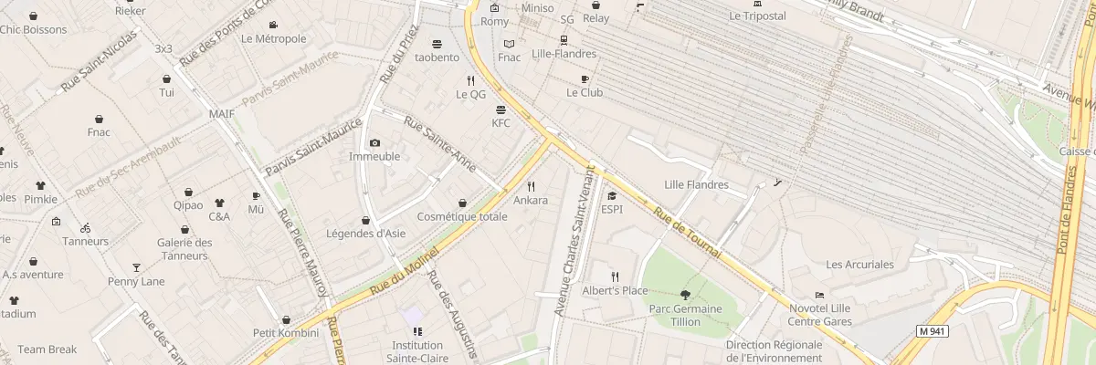Plan du 5 Rue du Molinel à Lille