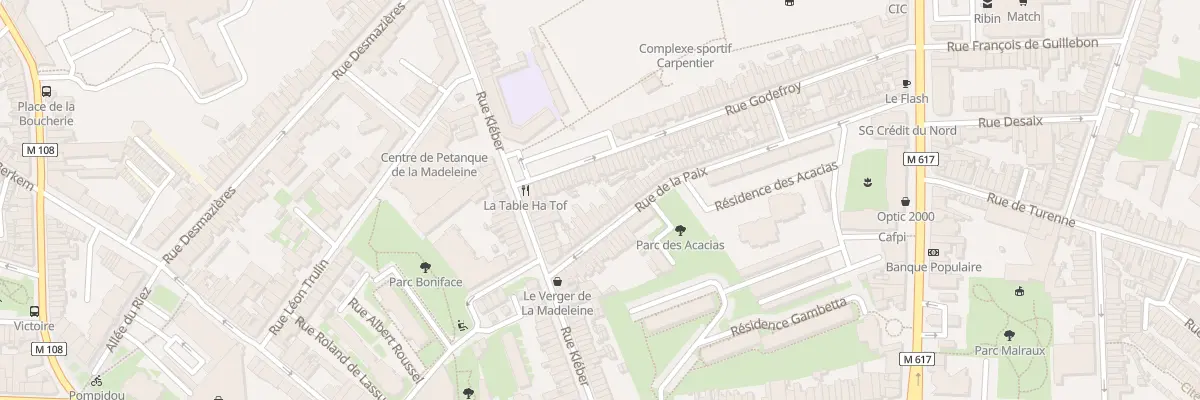 Plan du 106 Rue de la Paix à La Madeleine