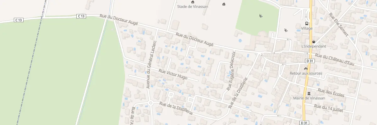 Plan du 23B Rue du Docteur Augé à Vinassan