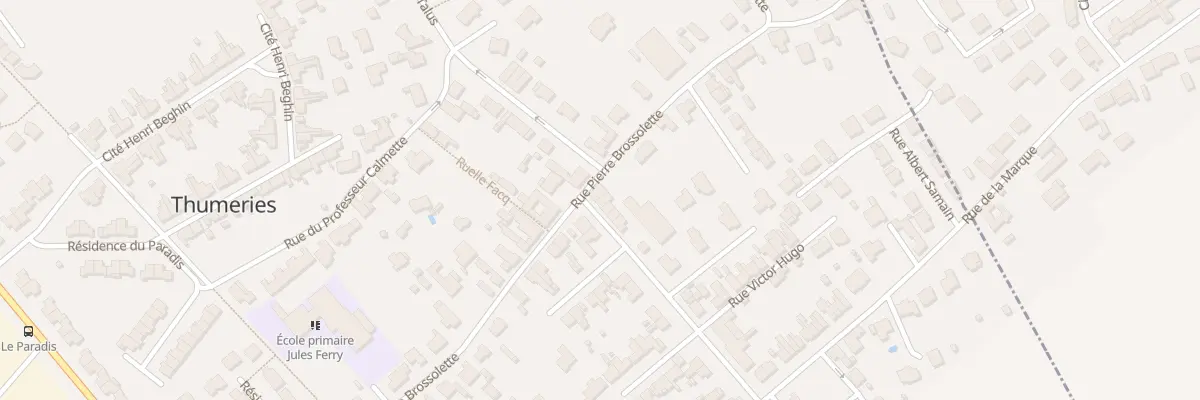 Plan du 3 Rue du Petit Wasquehal à Thumeries