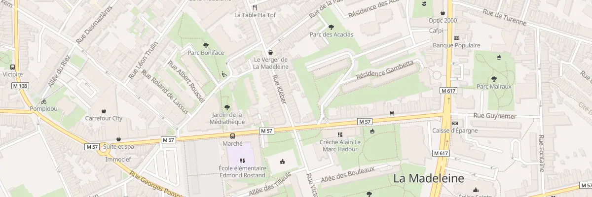 Plan du 6 Rue Kléber à La Madeleine