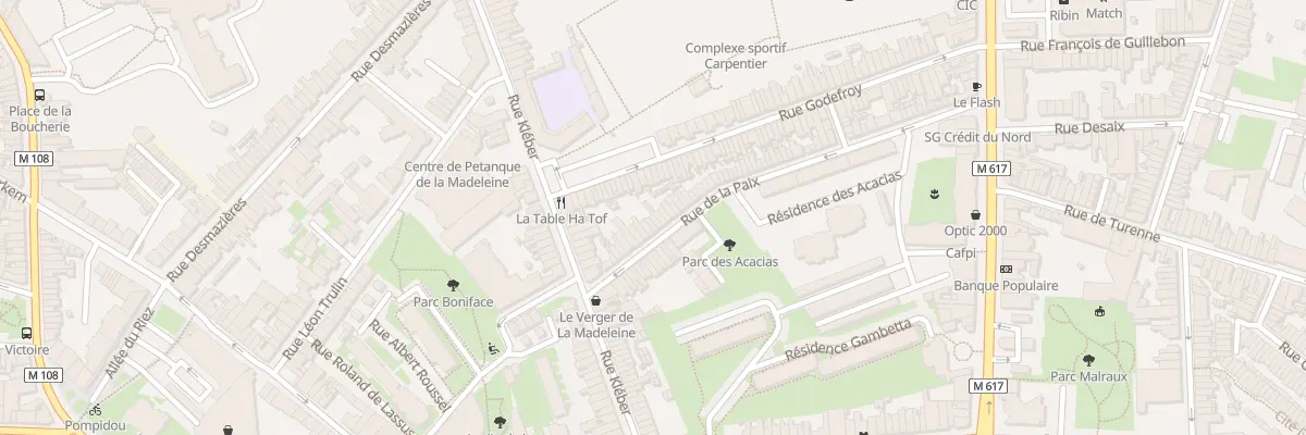 Plan du 104 Rue de la Paix à La Madeleine